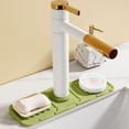 thumbnail image 1 of Kitchen Sink Drainage Pad | Washbasin Faucet Splash Guard | Quick-Dry Breathable Mat | Silicone, 12.6"x3.94", Anti-Slip, Easy Clean | Countertop for Water Retention, 1 of 9