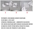 thumbnail image 3 of 5 Pack Window and Door Screen Repair Patch Adhesive Repair Kit, 3 of 8