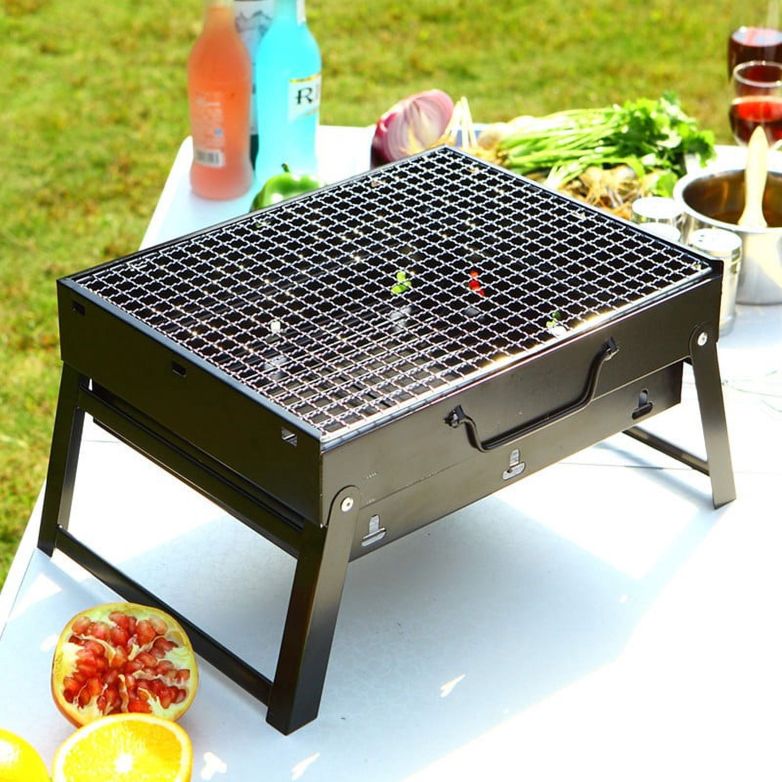 Heliisoer Portable BBQ Barbecue Grill Folding Mini Stove For Outdoor Cooking Camping USA