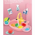 thumbnail image 3 of ziyahi Évier Électrique et Jouets d'Eau Évier de Cuisine Simulé pour Plaisir Éducatif Fiable et Sécuritaire Bleu, 3 of 6