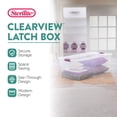 thumbnail image 2 of Sterilite 110 Qt ClearView Boîte de Rangement à Loquet, Bac Empilable avec Couvercle à Loquet, Lot de 4, 2 of 8