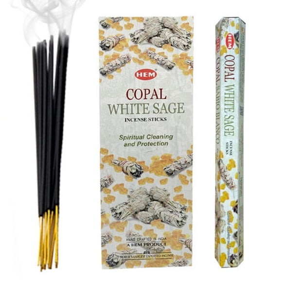 Hem Encens (20 Bâton) - Copal Blanc Sage - Set of 6
