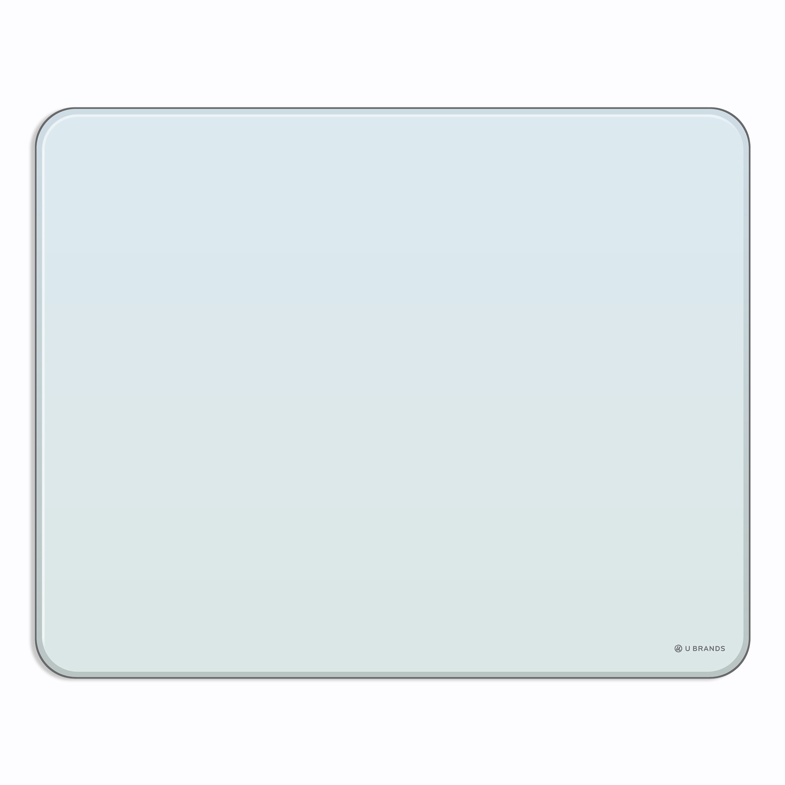 U Brands Glass Dry Erase Board, 16 x 20 Inches, White Frosted Non-Magnetic Surface, Cubicle Hooks and Marker Included (3032U00-01)