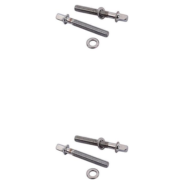 Decodeary 2 Pieces Drum Set Screws Drums Mounting Screw Percussion Instrument Part As shown 50mm 2Set