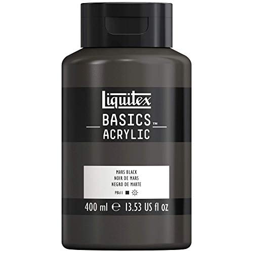 Liquitex Basics Acrylic Paint, 13.5-oz Bottle, Mars Black, 13 Fl