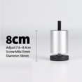 thumbnail image 4 of 4PCS Furniture Leg Adjustable Aluminum Alloy Sofa Leg for Table Legs Raised Feet 8cm, 4 of 8