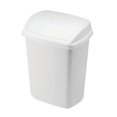 thumbnail image 1 of Rubbermaid 14.2L Dual Action Vanity Wastebasket, White, 1 of 1