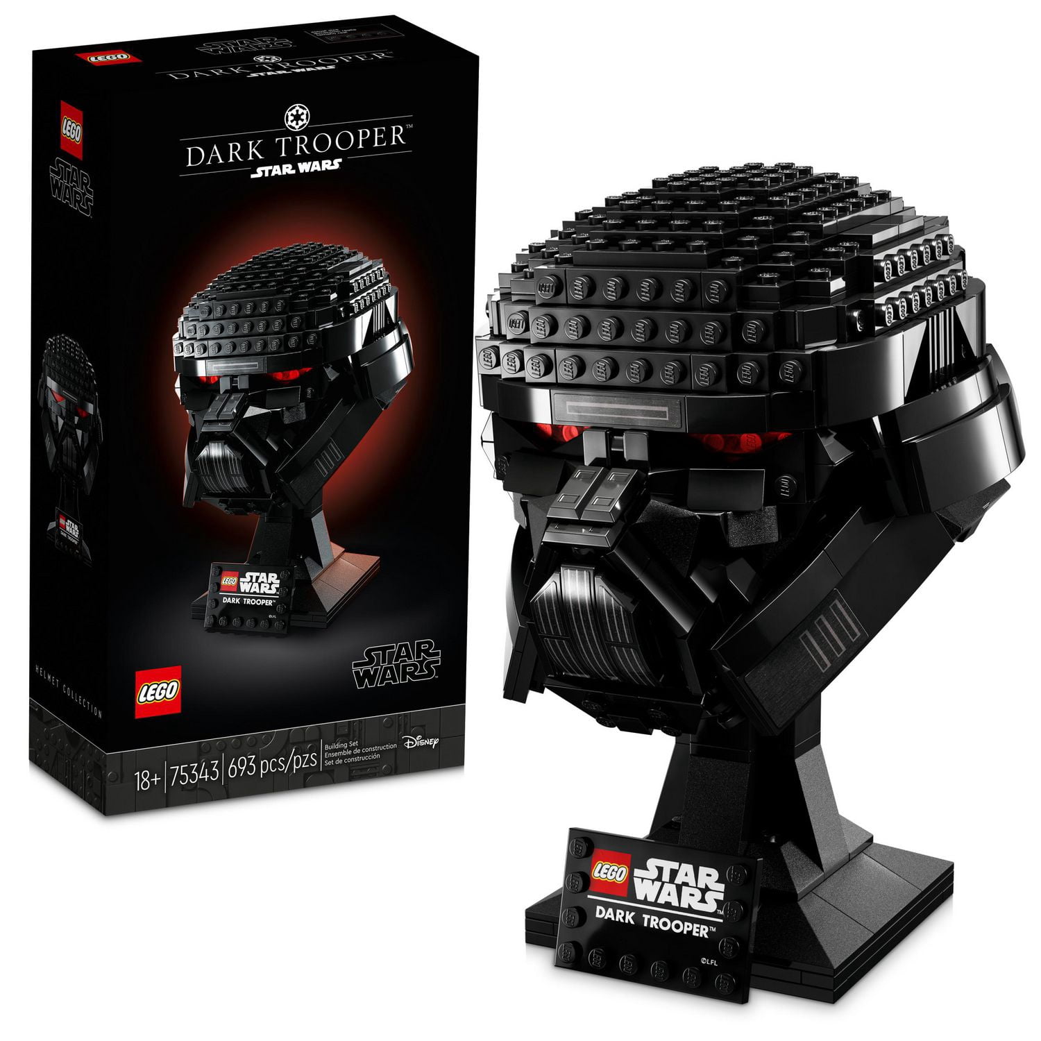 LEGO Star Wars Le casque de Dark Trooper 75343 Ensemble de construction (693 pièces)