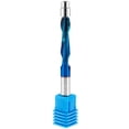 thumbnail image 1 of Upcut Spiral Flush Trim Router Bit 1/4 Inch Shank Carbide Flush Trim Router Bit with Double Bearing Woodworking Milling Cutter with Nano Blue Coating for Plywood Hardwood, 1 of 8