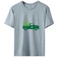 thumbnail image 1 of QIPOPIQ T-Shirts à Manches Courtes pour Femmes à Col Rond T-Shirts de la Saint-Patrick Hauts Shamrock T-Shirt Chemise Verte Tunique T-Shirts de la Saint-Patrick Tee T-Shirt T-Shirts de Noël pour les Fêtes T-Shirts Graphiques Aubaines, 1 of 4