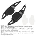 thumbnail image 4 of Steering Wheel Paddle Shifter Covers For Chevy Camaro 12-15 Aluminium Black, 4 of 12
