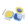 thumbnail image 3 of Czzoypi Multi Functional Braces Storage Box, Sealed Dust Proof Dental Retainer Case with Mirror, Portable Travel Organizer for Invisible Aligners Retainers Jewelry, Yellow, 3 of 6