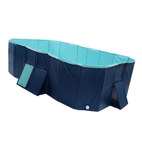 2 Sizes Foldable Swimming Pool, Large Foldable Dog Pool, Thickened Wear Resistant Kids Pool  Portable Collapsible Kiddie Pool  Folding Play Pool for Outdoor Backyard Kids
