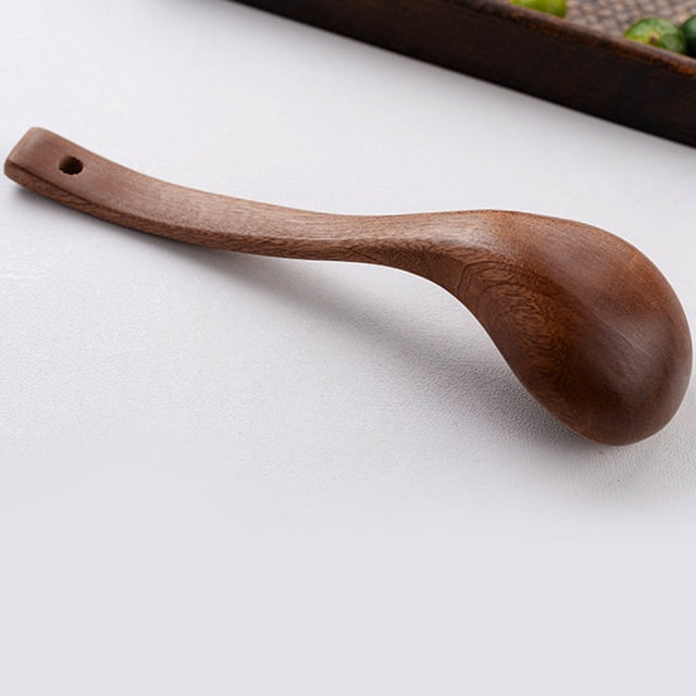 Cooking Utensils for Home Kitchen Wooden Spatula and Rice Spoon Set with Nonstick Design for Stir Fry and Everyday Cooking