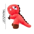 thumbnail image 2 of Red Standing Dinosaur Plush Figure, Soft Toy For Children'S Playroom, Decorative And Huggable Friend For Kids, 2 of 6