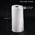 thumbnail image 2 of Unique Bargains PP Burlap Mesh 10' x 10 Yards Decorative Wrapping Ribbon, White 1 Roll, 2 of 5
