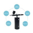 thumbnail image 4 of Mini Airbrush Air Brush High Power Powerful Switch Control Commercial Best Spray On Tanning Master Kits ,Easy to Use, 4 of 6