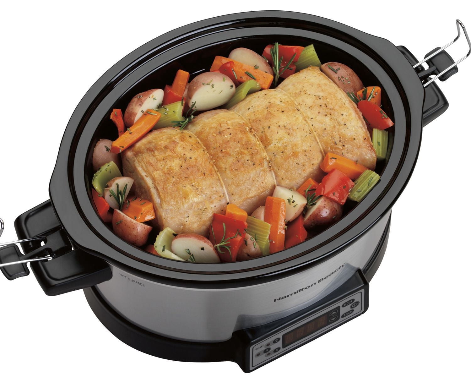 Mijoteuse programmable FlexCook™ Hamilton Beach de 6 pintes avec couvercle verrouillable