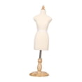 thumbnail image 2 of Tachiuwa Female Dress Form Mini 1/4 XS Size Mannequin Body for Small Clothing Display No Line Marking, 2 of 9