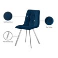 thumbnail image 4 of Meridian Furniture Annie Navy Velvet Dining Chair (Set of 2), 4 of 7