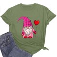 thumbnail image 1 of Cameland T-shirt pour Femmes à Manches Courtes, Imprimé pour la Saint-Valentin, Hauts Décontractés, Chandail à Enfiler, T-Shirts Graphiques pour Femmes, 1 of 7