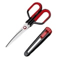 thumbnail image 2 of WHEANG Matrices de Coupe 2 en 1 Ciseaux et Ensemble Utilitaire Boîte de Coupe Rétractable Utilitaire en Acier Inoxydable avec Ciseaux Portatifs pour l'École et la Maison Taille Unique Rouge, 2 of 9
