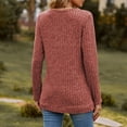 thumbnail image 4 of vdgthytj Sweaters for Women Long Sleeve Fall Fashion V Neck Knitted Tops Comfort Soft Basic Pullover Shirts, 4 of 4