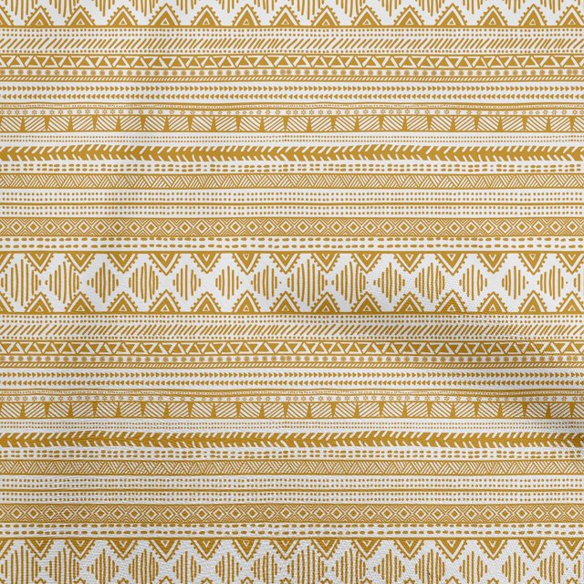 oneOone Viscose Chiffon Brown Fabric Tribal Fabric For Sewing Printed Craft Fabric By The Yard 42 Inch Wide