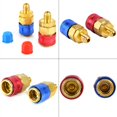 thumbnail image 1 of Akozon Refrigerant Quick Couplers, R134a Auto Car Quick Coupler Connector Brass Adapters Low & High Side AC Manifold, 1 of 8
