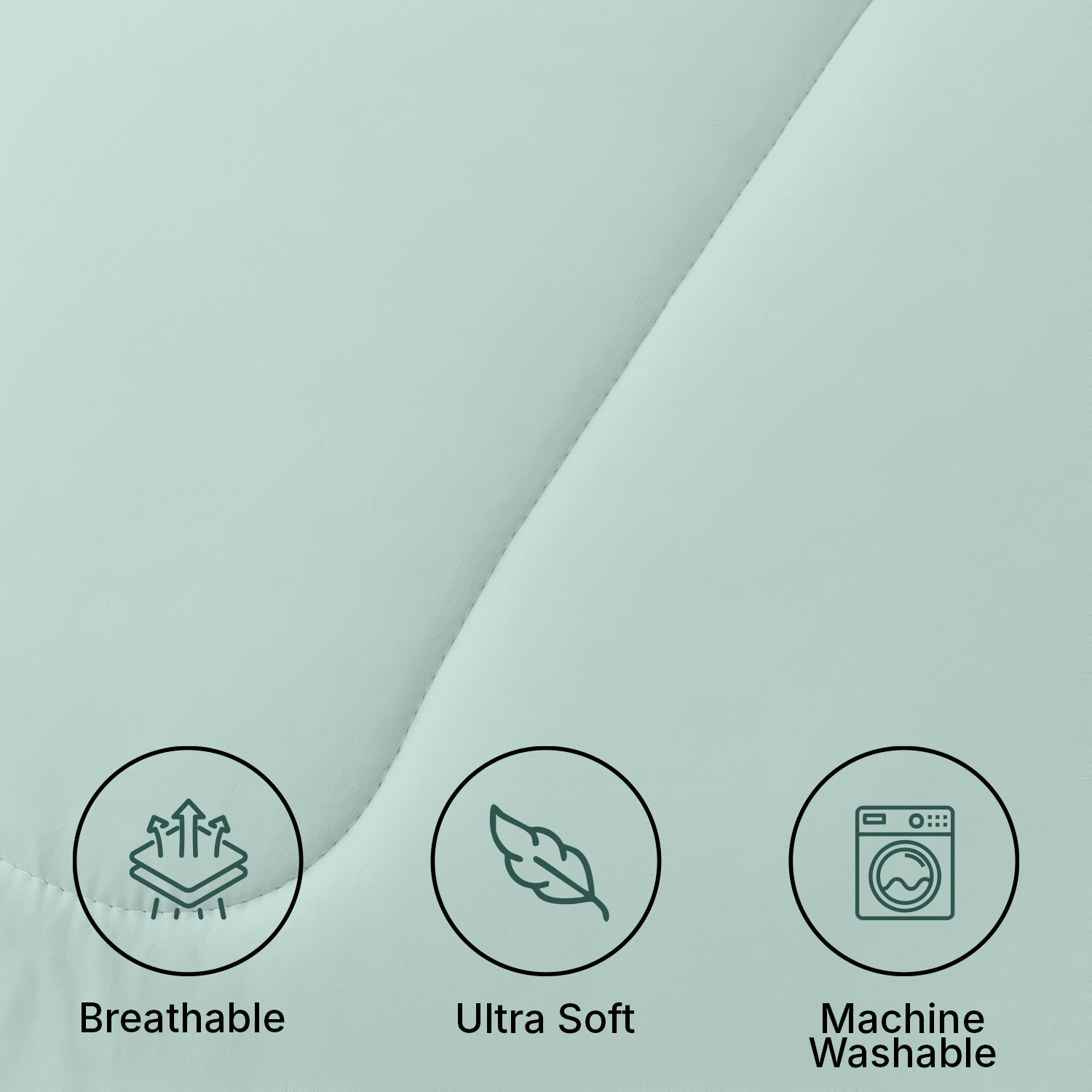 Beddora Ensemble de Couette Ultra-Douce 3 Pcs, Toutes Saisons, Sans Plis, Microfibre Légère, Hypoallergénique – Grand Gris Portuaire