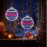 Vaidha Christmas LED Neon Lights | USB Powered Decorative String Lights for Bedroom Wall Decor | Holiday Party Photo Backdrop | 21x19cm White Plastic Hanging Lamp