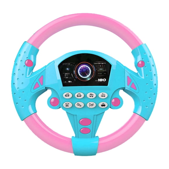 Volant pour Enfants pour Volant de Voiture Volant pour Enfants Jouet Volant Créatif Jouet de Siège d'Auto avec Lumière et Son Volant Jouet Portable pour