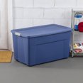 thumbnail image 2 of Sterilite Boîte Snap 170L avec Roulettes- Bleu- 4PK, 2 of 6