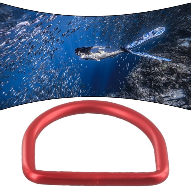 Bgsha Scuba Diving D Ring Weight Belt Keeper D-Ring Backpack Stopper Buckle 6mm