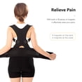 thumbnail image 3 of Unisex Magnetic Posture Corrector with 12 Magnets for Back & Waist Pain Relief, Adjustable Spine Alignment Brace, Comfortable Composite Material, Durable Galvanized Buckle, Stable Fastener - Black,, 3 of 6