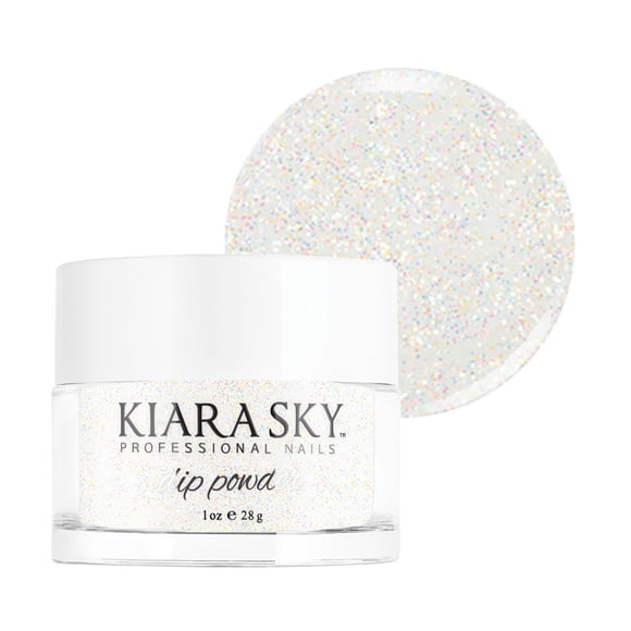 Kiara Sky Long Lasting Nail Dip Powder White Tones 1 oz, Iceberg