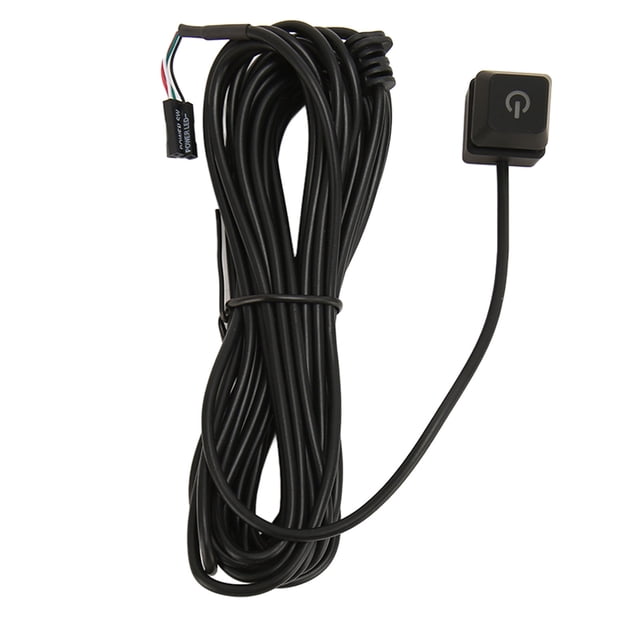 Extension de Bouton d'Alimentation Externe pour PC avec Indicateur d'Alimentation à DEL, Simple, Prêt à l'Emploi pour Bouton d'Hôte d'Ordinateur