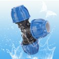 thumbnail image 4 of Cergrey Water Pipe Connector,Water Pipe Connection,PE Plastic Water Pipe Fitting Accessories 32mm Tee Connector for Pipe Connection, 4 of 8