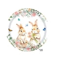 thumbnail image 2 of Uuiauoio 20Pcs Easter Tableware Colorful Easter Bunny Disposable Dinnerware Paper Plates Cups for Holiday Party Supplies Table Decorations(20 Plates), 2 of 6