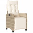 thumbnail image 2 of vidaXL Ensemble Bistro 3 Pcs avec Coussins Osier Poly Beige, 2 of 5