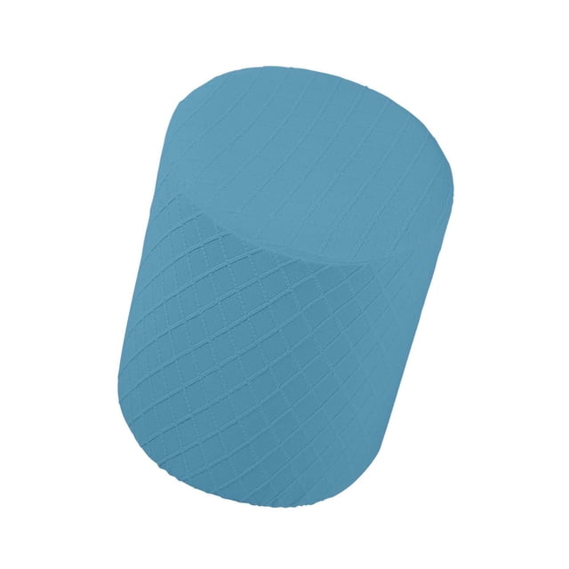 Round Stretch Ottoman Slipcovers Footrest Sofa Cover Foot Stool Furniture Protector Cover Covers Blue