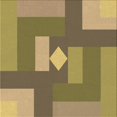 thumbnail image 1 of Ahgly Company Tapis d'Intérieur Lavable en Machine Carré Transitionnel Chêne Brun, 4 Pieds Carré, 1 of 7
