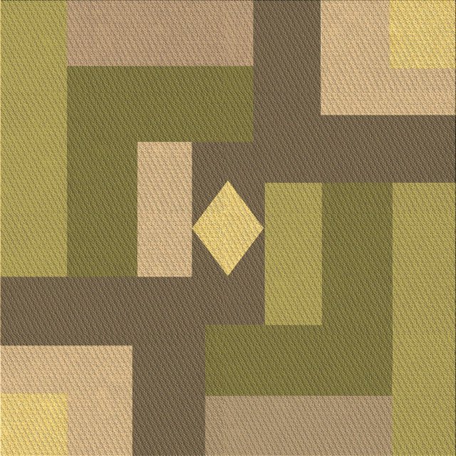 Ahgly Company Tapis d'Intérieur Lavable en Machine Carré Transitionnel Chêne Brun, 4 Pieds Carré