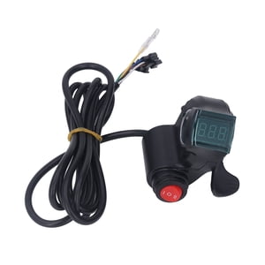 Accélérateur de gazole à vélo, 3 Vitesse Contrôle de vitesse Jeu de vitesse Affichage de tension numérique ABS Matériau SM Interface pour les vélos pliants