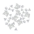 thumbnail image 3 of GUOOL 100x Flower Beads Crafts Handmade Flower Bead Charms Transparent Floral Bead Clear, 3 of 9