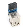 thumbnail image 1 of 9PIN To 2 USB2.0 PC Carte Mère USB Adaptateur d'Extension Accessoires d'Ordinateur, 1 of 8