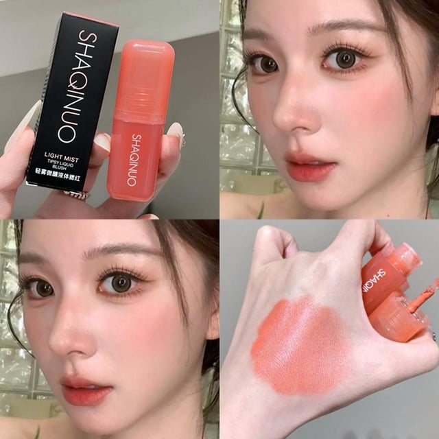 Blusher Liquid Lip and Cheek Dual-use Natural Blush Tint Makeup Easy To Smudge