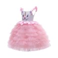 thumbnail image 3 of HAWEE Unicorn Robe Costume pour Filles Appliqués de Fleurs Robe de Bal Robes de Princesse Costumes de Fête Élégants Vêtements pour Enfants, 3 of 4