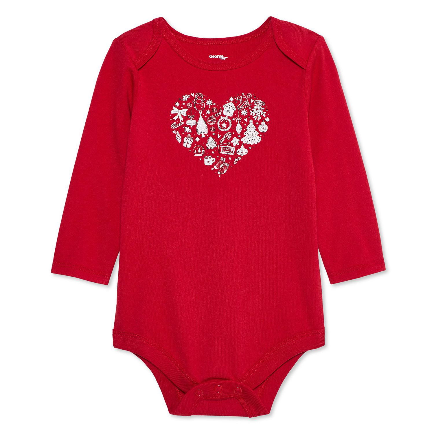 George Baby Girls' Holiday Bodysuit