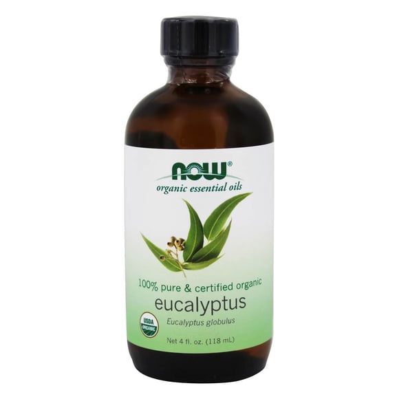 NOW Foods - 100% Pure & Organic Essential Oil Eucalyptus - 4 fl. oz.
